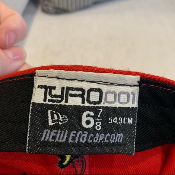 New Era Tyro.001 University of Louisiana Lafayette Collegiate Red Fitted Cap Hat - Picture 6 of 6